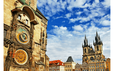 Visita guiada de 1 hora e meia pelo centro histórico e pelo bairro judeu de Praga